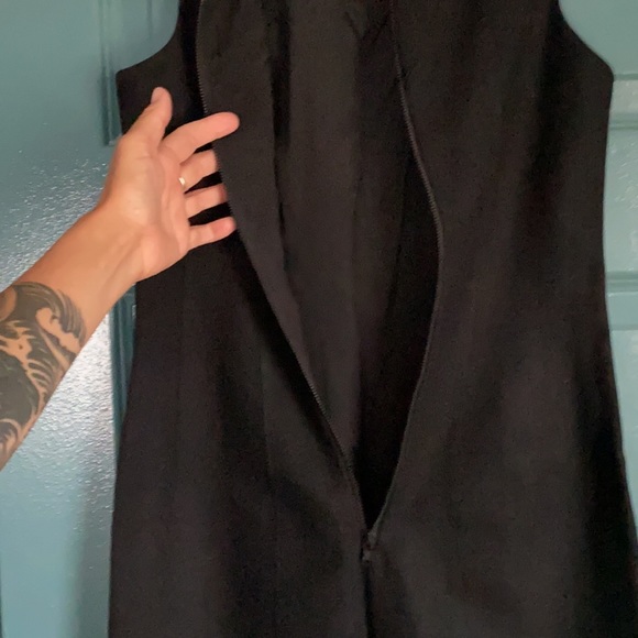 Helmut Lang black wool cocktail dress silk lined size 2 - Picture 7 of 10